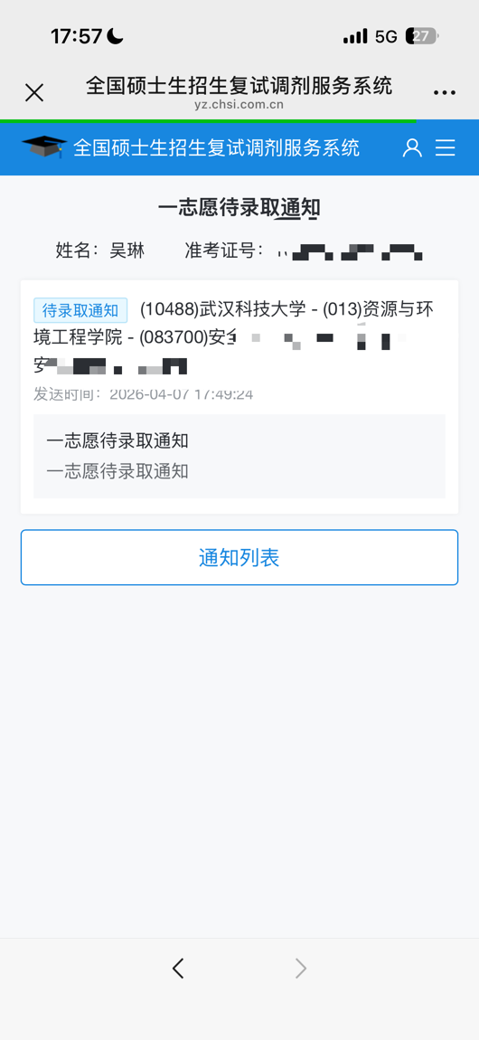 <strong>【考研专题】考研无早晚 启程即巅峰——我院学子吴琳圆梦武汉科技大学</strong>